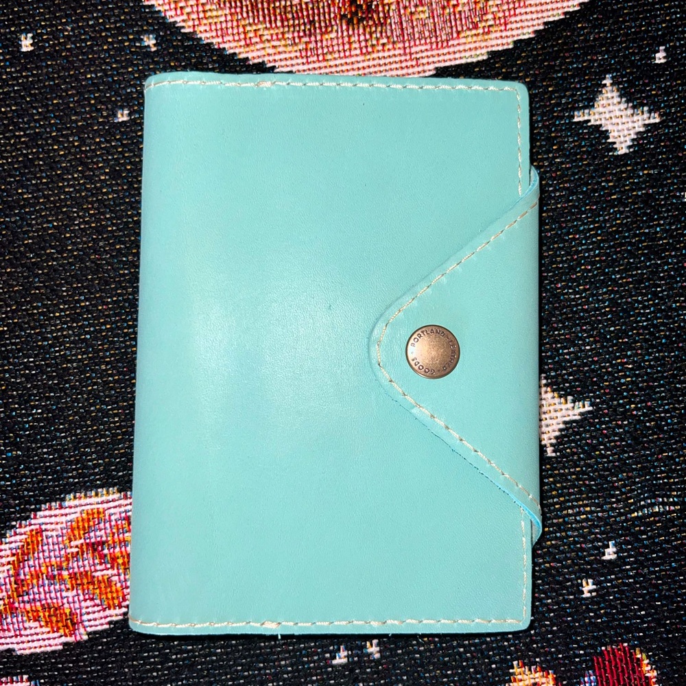 SOLD Portland Leather Goods Mint small snap journal
